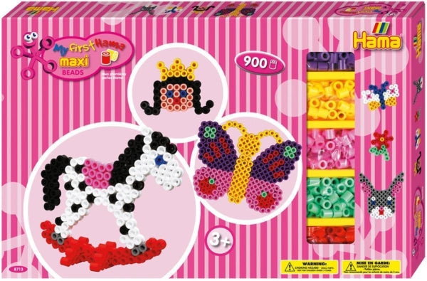 HAMA 8713 - Bügelperlen Maxi - Gigantische Geschenkpackung pink HAMA 8713 - Bügelperlen Maxi - Gigantische Geschenkpackung pink
